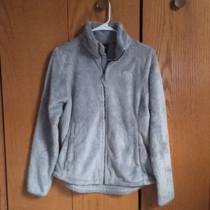 Light gray North Face fleece jacket